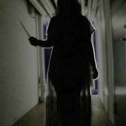 horror basement silhouette madness fear