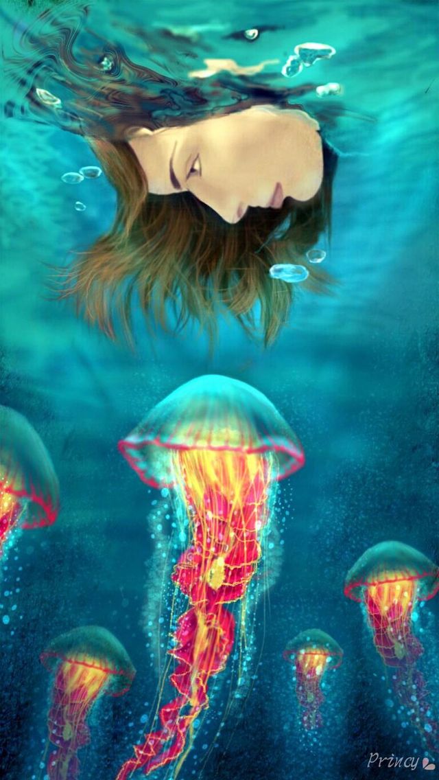 jellyfish drawing digital art